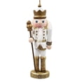 thumbnail image 4 of A&B Home Set of 9 White Wooden Nutcracker Hanging Ornaments 1.7" x 1.3" x 4.9", 4 of 16