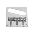 thumbnail image 4 of Metal Saddle Bridge, Scratch Resistant Easy Installation Lightweight 3 Screw Holes Fixing Fixed Bridges Tailpiece Bottom Stringing  For TL Electric Guitars, 4 of 8