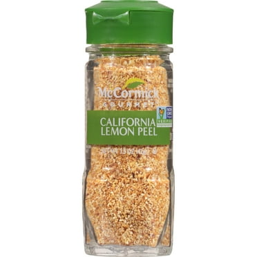 McCormick Gourmet Kosher California Lemon Peel, 1.5 oz Bottle