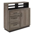 thumbnail image 1 of 40" 3-Drawer Wood Secretary Desk - Gray Wash, 1 of 7