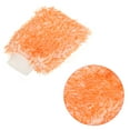 thumbnail image 4 of Uxcell Blend Washable Scratch Free Dusting Gloves Microfiber Wash Mitt, Orange White 3 Pack, 4 of 5