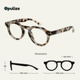 thumbnail image 2 of OPULIZE RIO Blue Light Blocking Reading Glasses - 2-Pack - Flat Top Frame - Brown & Blue Tortoiseshell - Unisex - Spring Hinges - BB53-23 - +1.50, 2 of 6