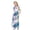 Blue D, variant on Girls Short Sleeve Maxi Dress Teens Fashion Print Loose Flowy Dress Summer Beach Boho Tshirt with Pockets Size 4-14 Y