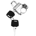 thumbnail image 3 of BOROCO Motorcycle Helmet Lock, 22mm Handlebars Universal Motorcycle Helmet Security Lock Padlock with 2 Keys(Plating), 3 of 8