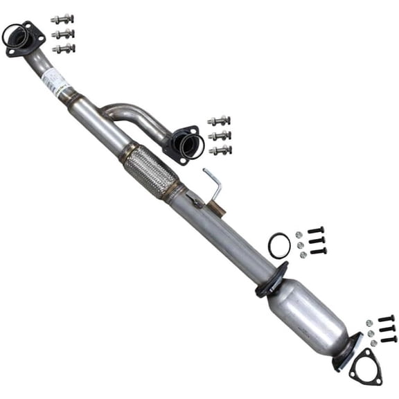 Northeastern Exhaust Front Y-Pipe & Rear Catalytic Exhaust System Kit Fits 2003-2006 Acura MDX 3.5L, 2005-2008 Honda Pilot 3.5L & 2006-2008 Honda Ridgeline 3.5L - Direct Fit | Stainless Steel