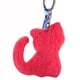 thumbnail image 1 of Lindo Animal Gato Felpa Color Sólido Llavero Llavero Decoración (Sandía Roja), 1 of 1