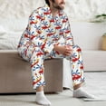 thumbnail image 6 of KLL Cartoon Helicopter Sleepwear Mens Flannel Pajamas,Long Cotton Pj Set, 6 of 7
