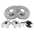 thumbnail image 2 of TRQ Front Brake Pad & Rotor Kit Brake Caliper Brake Pads Brake Rotor Semi-Metallic Vented Fits Select 2000-2004 Ford Focus, 2 of 6