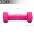 thumbnail image 5 of Philosophy Gym Neoprene Dumbbell Hexagon Hand Weights, 2 lb Pair - 4 lb Total, 5 of 7