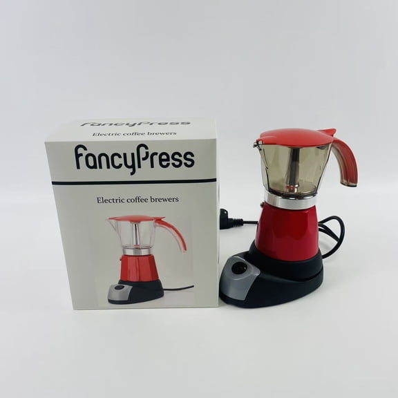 FancyPress Electric coffee brewers, electric, 6 Cups, One Size, Stainless Steel