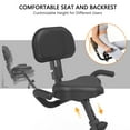 thumbnail image 2 of YY Style Folding Recumbent Exercise Bike, 3-in-1 Compact Stationary with Adjustable Arm Resistance Bands, LCD Monitor, Tablet Holder, High Backrest, Holds 350 Lbs., 2 of 10