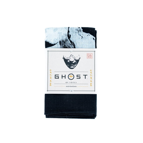 PlayStation Ghost of Yōtei Black Bandana, 22" x 22"