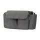 thumbnail image 2 of Bolsa organizadora para cochecito de tela Oxford, bolso colgante para cochecito con múltiples bolsillos, bolsa para mamá para teléfono, servilletas, Gris, 2 of 8