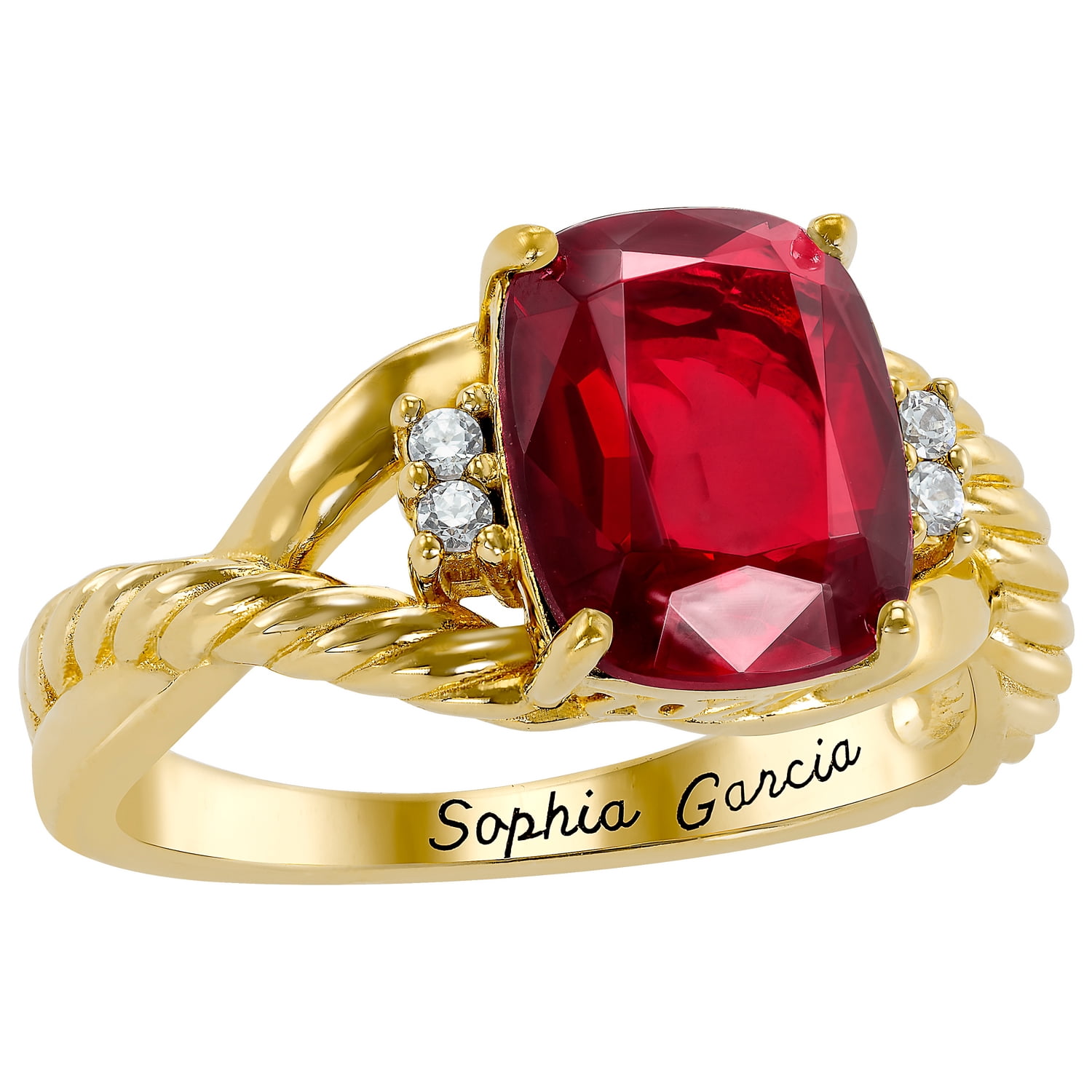 Keepsake Women's Maybel Class Ring in Sterling Silver, 10K Gold over Sterling and 10K Gold or White Gold