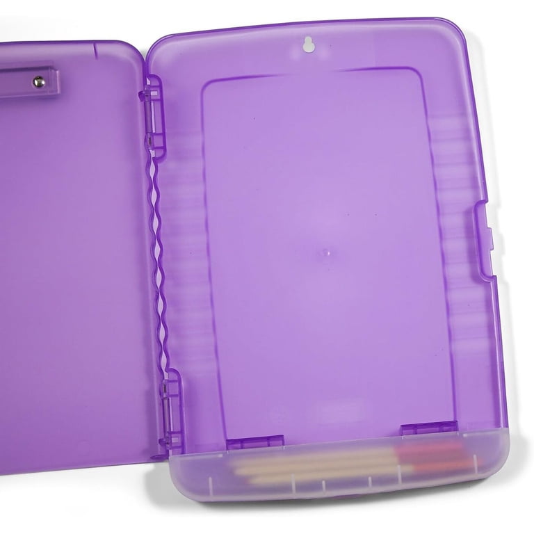 OfficeMate Slim Clipboard Storage Box, Purple photo 6