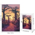 thumbnail image 2 of Jigsaw Puzzles - A Stone Path through A Forest at Sunset, with Tall Baobab - Like Trees1000 PCS，Challenging Puzzle Perfect for Game Nights, 2 of 5