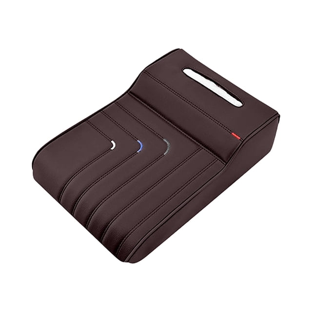 Car Armrest Organizer With Tissue Holder & Memory Foam Cushion Universal Central Console Extender & Thickener For Enhanced Comfort & Storage Solutions