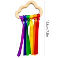 thumbnail image 2 of Arco Iris Madera Cinta Anillo Juguetes Bebé Mordedor Bebé Recién Nacido Juguete Sensorial Nube Cinta Molar Madera Círculo Mordedor Juguete 2 Uds seitruly BA001549-01, 2 of 6