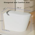 thumbnail image 2 of WinZo Smart Toilet with Bidet, 17 inch Comfort Seat Height, Auto Open/Close Foot Kick Flush Heated Seat, LED Night Light, 1.28 GPF Multiple Cleaning Modes (Matte Grey), 2 of 7