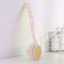 FAMTKT Back Scrubber for Shower Long Handle Back Body Brush Bath Shower Exfoliating Scrub Skin Massages Bathroom Accessories, Pink on Clearance
