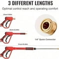 thumbnail image 5 of 3 In1 Water Gun Set 4000psi High Pressure Washer Gun For Fence,  Patio Cleaning, Floor, Car Portable And Lightweight Design, 5 of 9