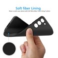 thumbnail image 6 of Tekcoo for Samsung Galaxy S23 FE/S23 FE Fan Edtion 6.4" Case, Upgraded Silicone Phone Case with [1 Pack Glass Screen Protector], Soft Anti-Scratch Microfiber Lining Inside,Black, 6 of 11