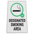 thumbnail image 1 of OUNONA Indoor Smoking Area Sign Iron Multi Identification 1Pcs, 1 of 8