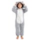 thumbnail image 2 of Mono de manga larga con capucha para niñas, pijama informal de invierno cálido, ropa de dormir para mujer, pantalones de terciopelo ártico de doble cara, 2 of 6