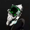 thumbnail image 3 of HOOUN 925 Silver Rings Women Cubic Zirconia Wedding Engagement Ring Jewelry Gift 6-10-#13-10, 3 of 3