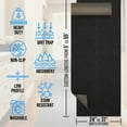 thumbnail image 2 of Non-Slip, Dirt-Trapping, Heavy-Duty Utility Runner Rug - 24in x 33ft (Extra-Long Custom Sizes Up to 55ft) - Absorbent for All-Weather, High-Traffic Entryways, Hallways, Patios & Offices - Black, 2 of 10