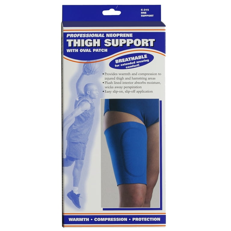 【未開封】LEGMAKING SYMMETRY thigh support OTC Neoprene Thigh Support with Oval Pad, Blue, Large HSA/FSA
