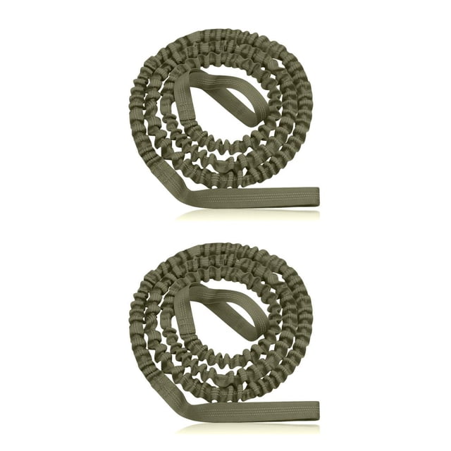 Yuarrent Cuerda de remolque para montar en bicicleta para padres e hijos, accesorio elástico para remolque de ciclismo exterior, correa de Verde 2Conjunto