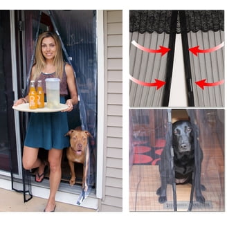 39 X 83 Inch Magnetic Screen Door – 36 Magnets, Fiberglass Mesh, Heavy Duty Self-Closing Screen For Patio, Kitchen, And Air-Conditioned Rooms (Fits Doors Up To 38 X 82)