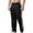 A-Black100, variant on XIAONU Mens Athletic Track Pants Side Stripe Loose Straight-Leg Pants Comfy Breathable Sporty Casual Pants