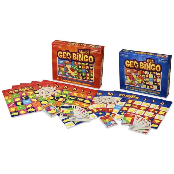 GeoBingo USA Educational Geography Board Game