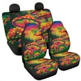 thumbnail image 6 of Xoenoiee Fantasy Mushrooms Print Car Seat Covers Full Set Front Seat Covers and Split Rear Bench Seat Covers for Car, Universal Seat Covers for SUV Sedan Van, 6 of 7