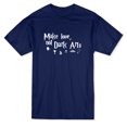 thumbnail image 1 of Make Love Not Dark Arts Symbol Graphic Men's Navy T-shirt, 1 of 1