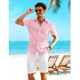 thumbnail image 2 of COOFANDY Button Down Casual Shirts for Men Beach Wear Summer Button up Short Sleeve Stylish Shirts, 2 of 6