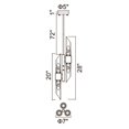 thumbnail image 2 of CWI Lighting 6 Light Pendant with Satin Gold finish, 2 of 2
