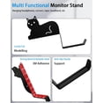 thumbnail image 3 of Monitor Stand, Puppy Tail Hook for Headphone, Saves Desk Space and Protects Headphones, Organizer Decorative Hanger for Hanging Keys Cables and More (Black (Cat)), 3 of 3