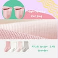 thumbnail image 4 of Baby & Toddler Cotton Crew Socks 4-Pack for 1-6 Years Boys Girls - Breathable Everyday Kids Ankle Socks, 4 of 5