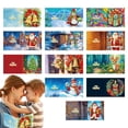 thumbnail image 2 of Pintura de tarjetas de Navidad con elementos navideños, de 12 piezas Kit de tarjetas de felicitación navideñas, manualidades de Navidad, novedad, 2 of 4