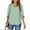 I-Green, variant on UVN Womens Blouses 3/4 Sleeve V Neck Summer Shirts for Women Chiffon Dressy Casual Tunic Tops