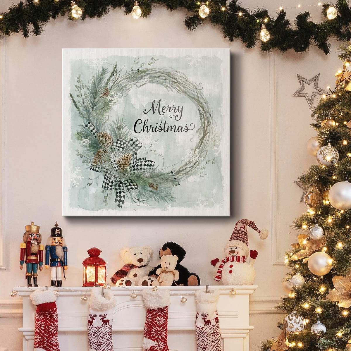 White Christmas - Premium Gallery Wrapped Canvas - Ready to Hang