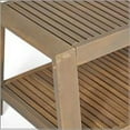 thumbnail image 6 of Noble House Cascada Outdoor 4 Piece Acacia Wood Chat Set with Cushions and Angled Coffee Table, Grey, Dark Grey, 6 of 10