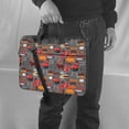 thumbnail image 5 of Lsque BBQ Icons Pattern Laptop Bag – Portable & Slim Single-Shoulder Computer Case with Adjustable Strap, Protective, Lightweight for 13”/14”/15.6” Laptops, 5 of 8