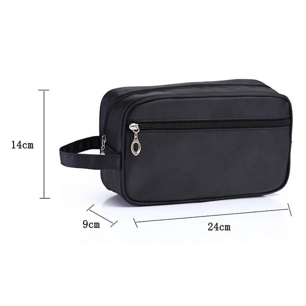 Bolsa de aseo impermeable para hombre, Kit de afeitado, viaje Oxford, gran capacidad, separación en seco y húmedo, bolsa de cosméticos de doble capa para mujer
