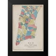 thumbnail image 2 of New York Common Council, 17x24 Black Modern Framed Museum Art Print Titled - Map of the City of New York showing original high water line and the location of different Farms and, 2 of 5