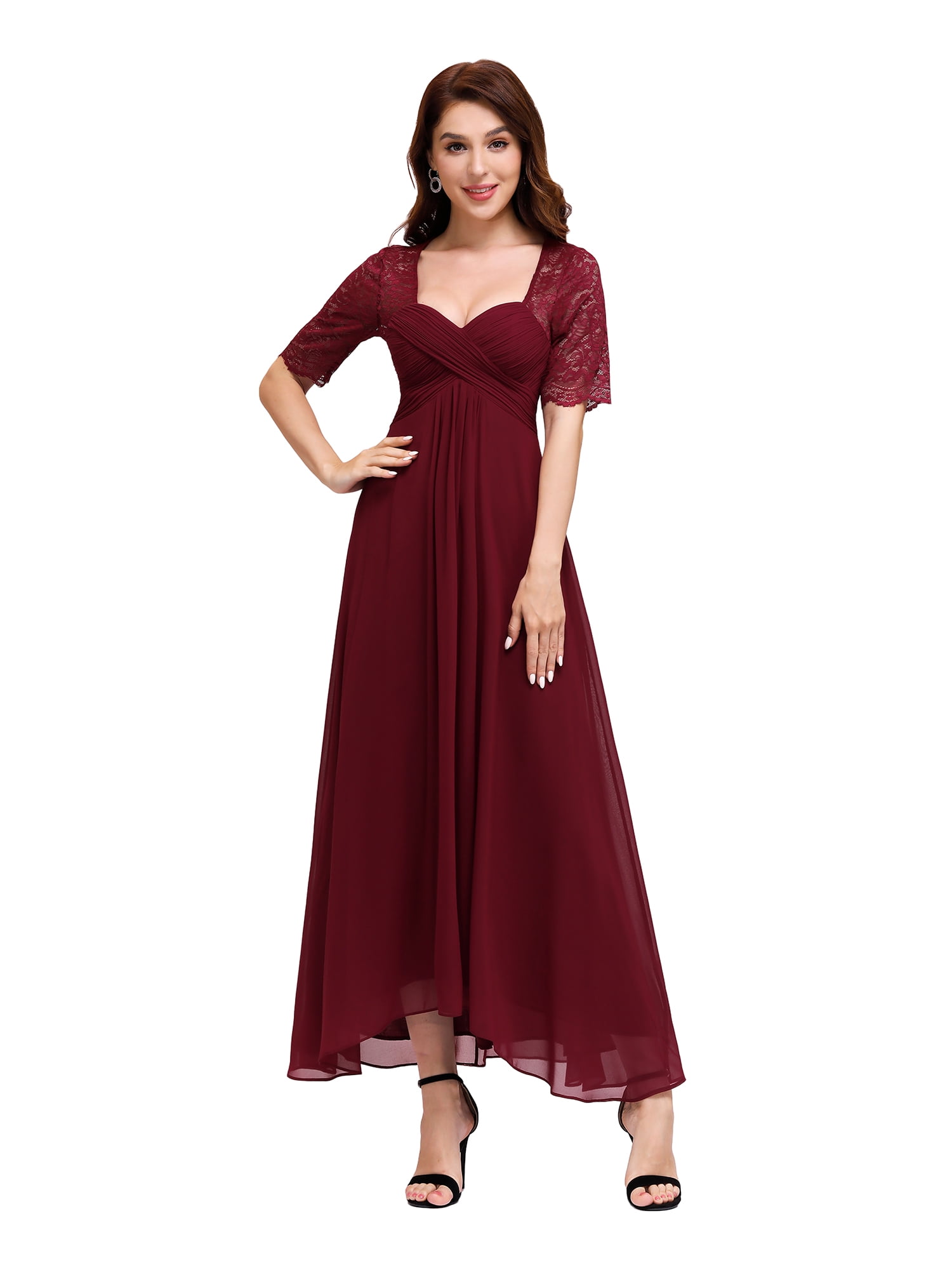 maroon occasion dresses