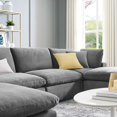 thumbnail image 5 of Sectional Sofa Set, Velvet, Grey Gray, Modern Contemporary Urban Design, Living Lounge Room Hotel Lobby Hospitality, 5 of 10